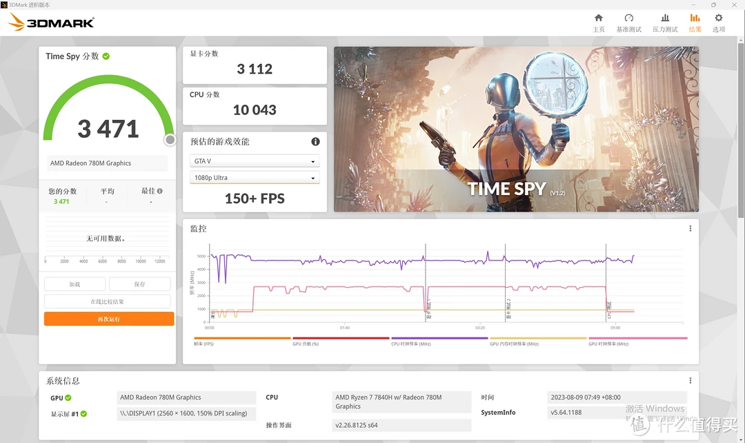 3DMark TimeSpy 性能测试